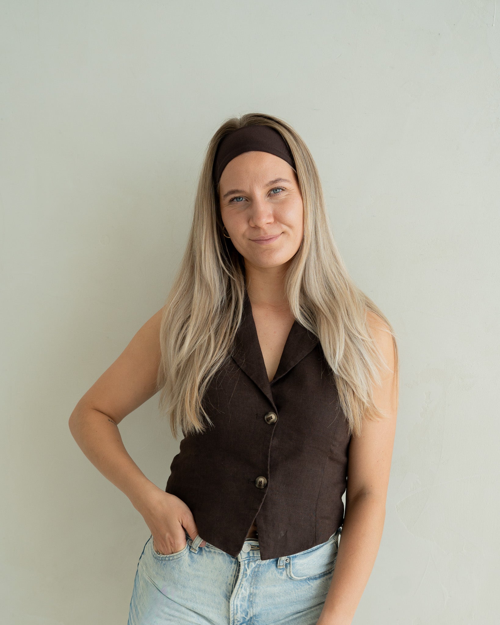 Basic Haarband – Dark Brown