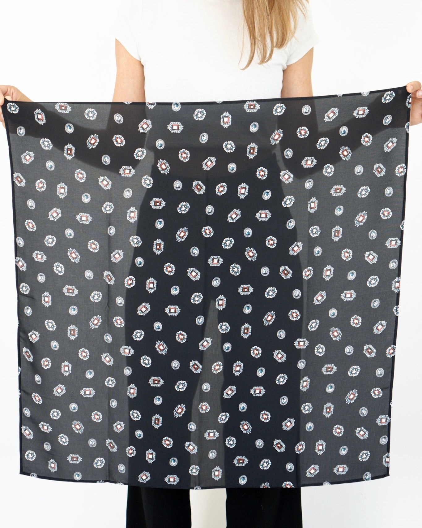 Zero Waste Scarf Satin - oriental