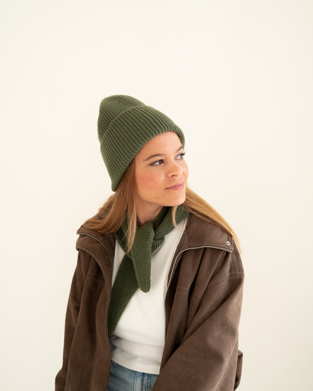 Merino Beanie – Khaki