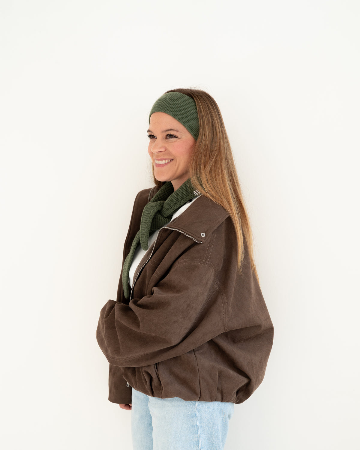 Merino Stirnband – Khaki