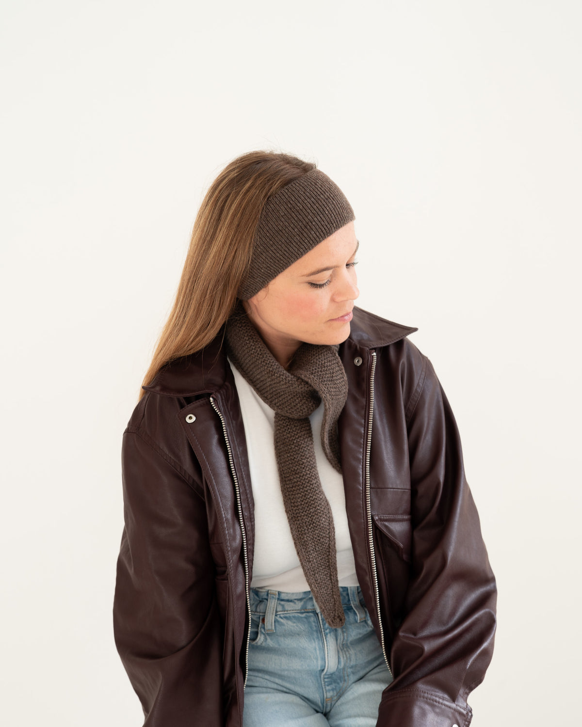 Merino Stirnband – Coffee