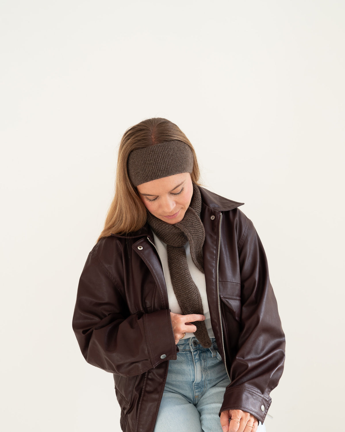 Merino Stirnband – Coffee