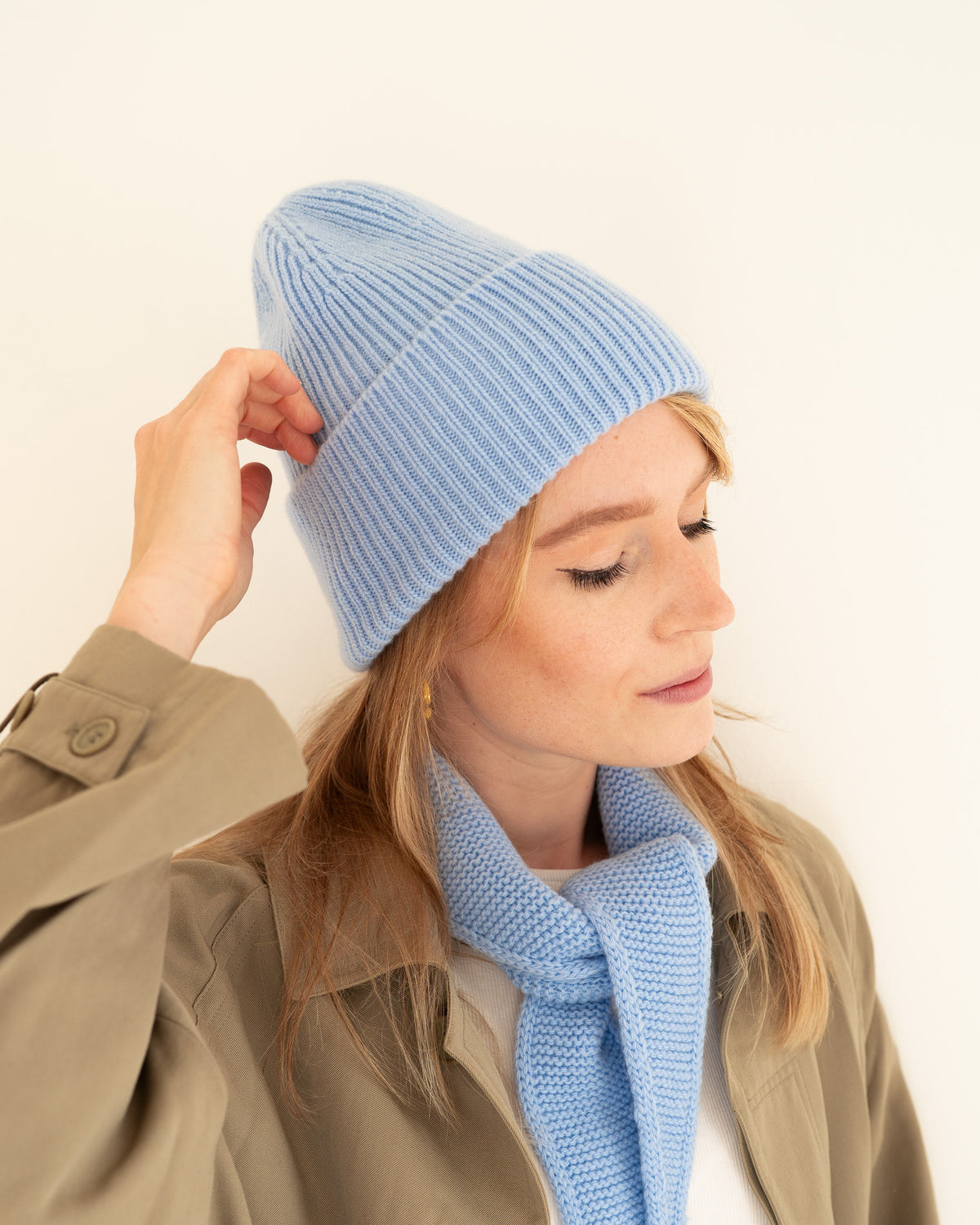 Merino Beanie – Sky Blue
