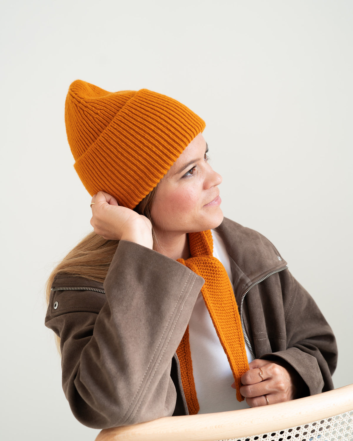 Merino Beanie - Pumpkin