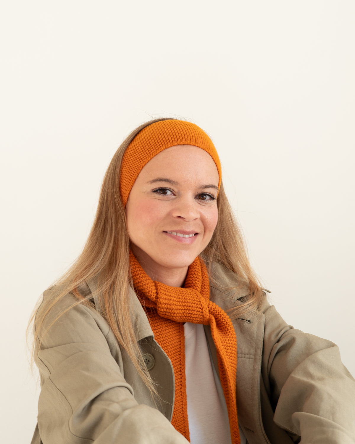 Merino Stirnband – Pumpkin