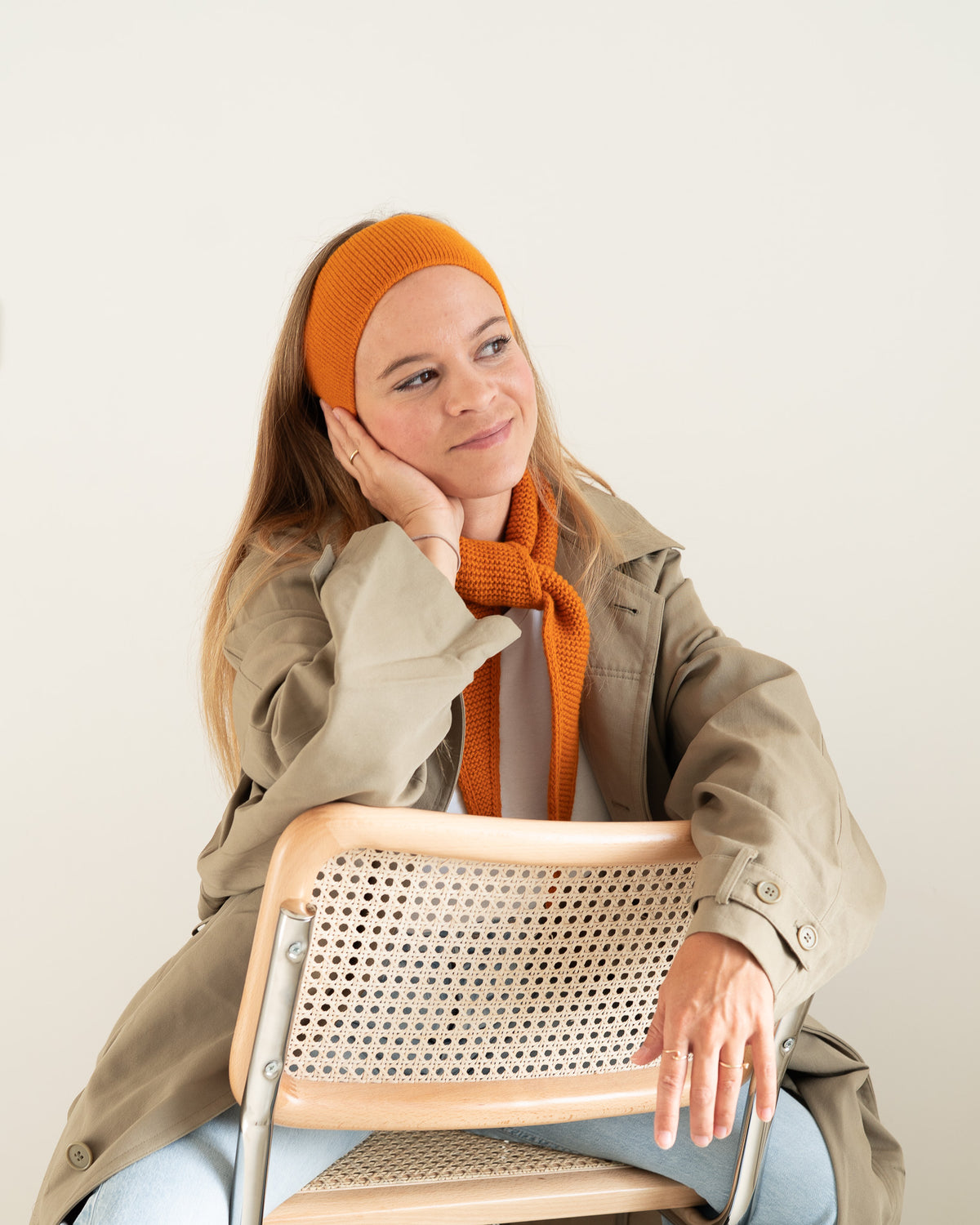 Merino Stirnband – Pumpkin