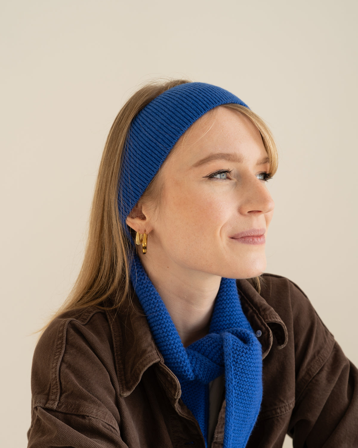 Merino Stirnband – Royal Blue