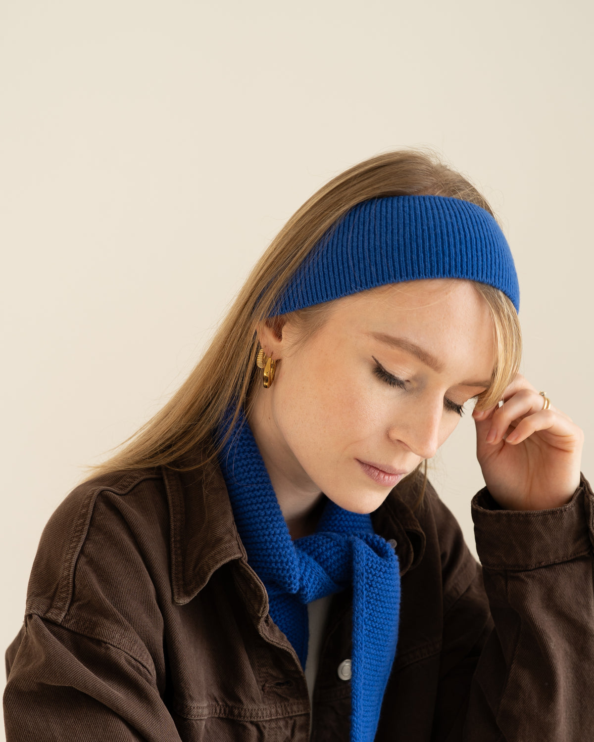 Merino Stirnband – Royal Blue