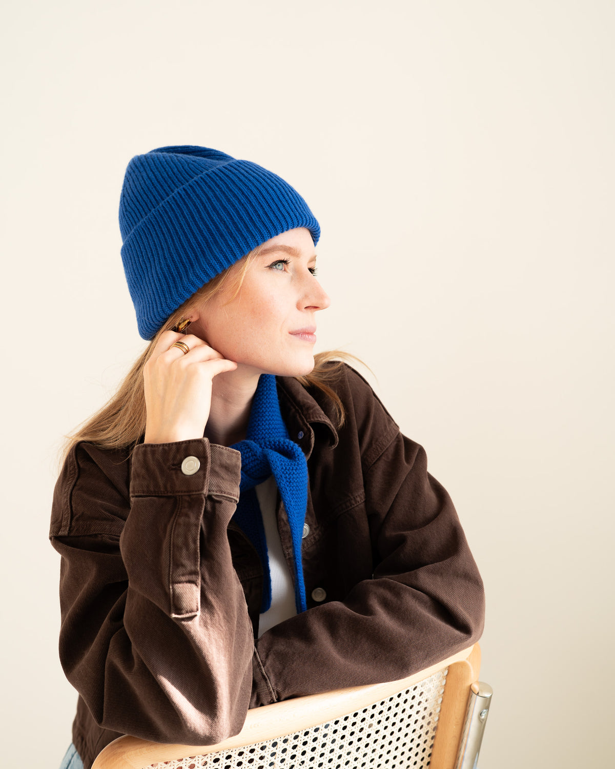 Merino Beanie – Royal Blue