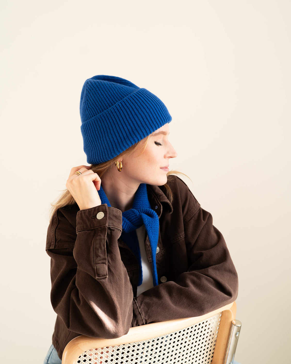 Merino Beanie – Royal Blue