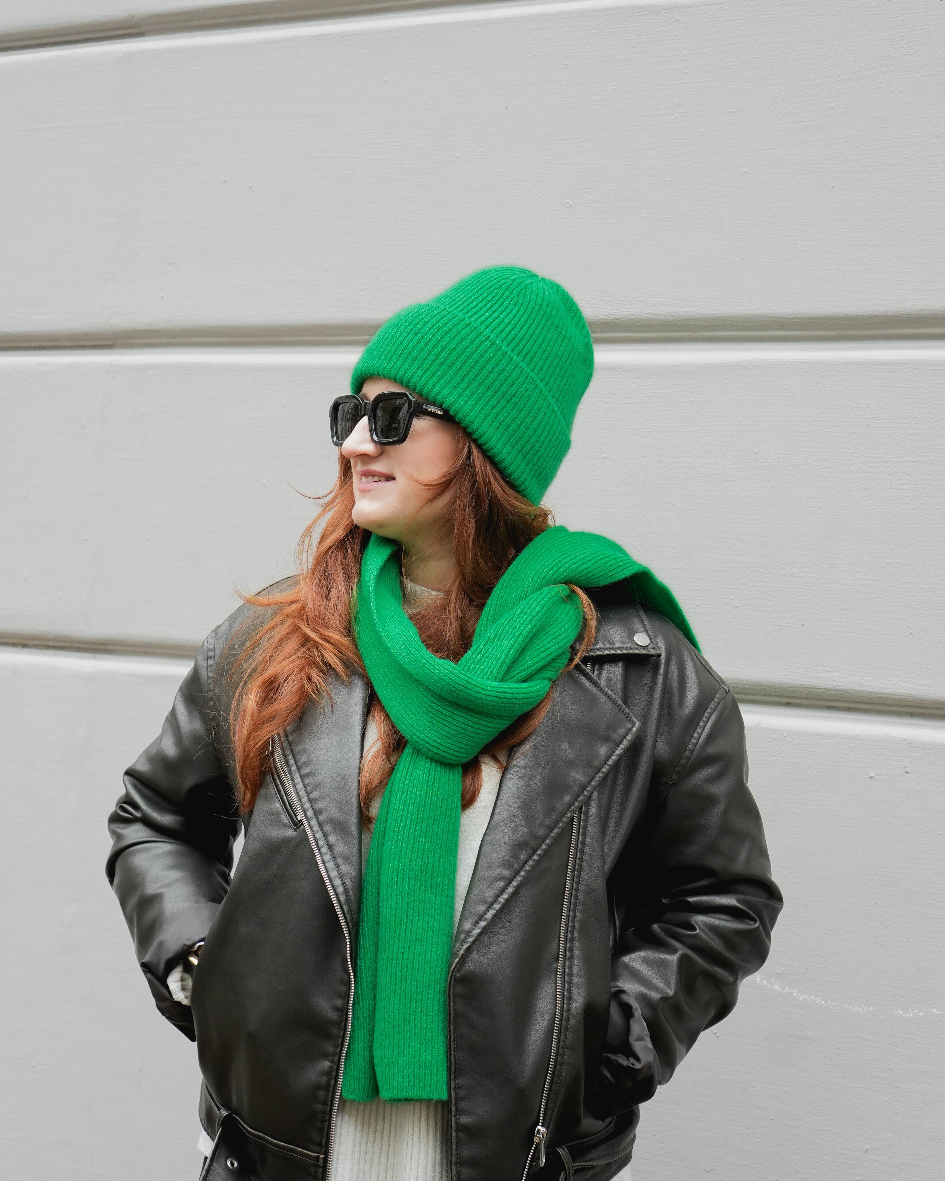 Merino Schal - Grass Green