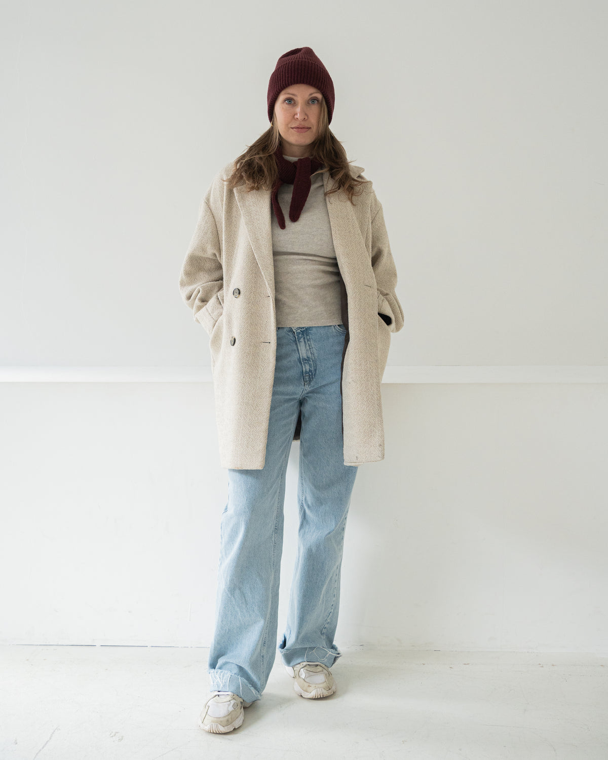 Merino Beanie – Burgundy