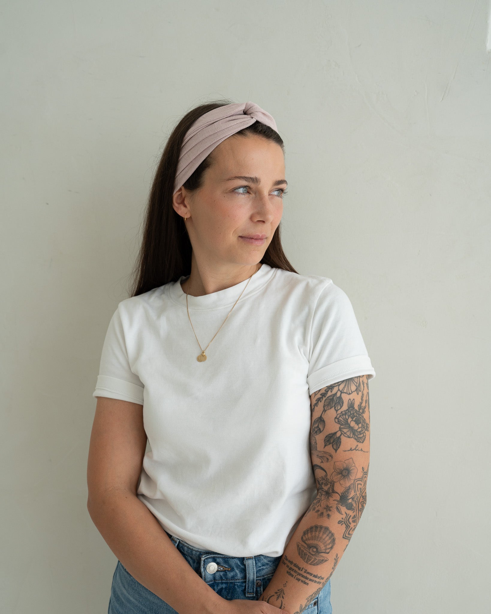 Drahthaarband Leinen – Blush