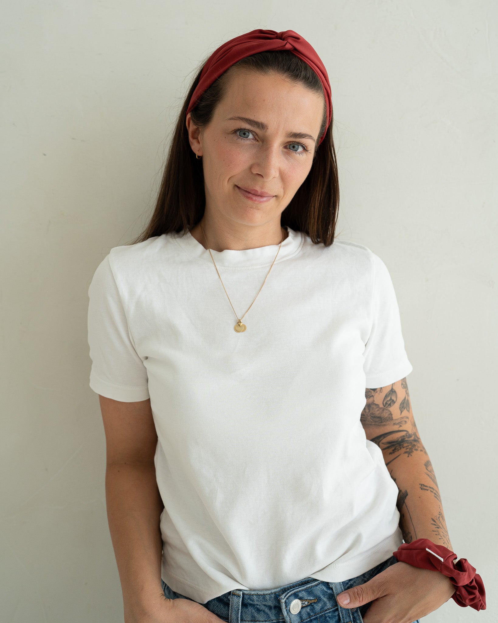 Set aus Drahthaarband und Scrunchie – Ruby