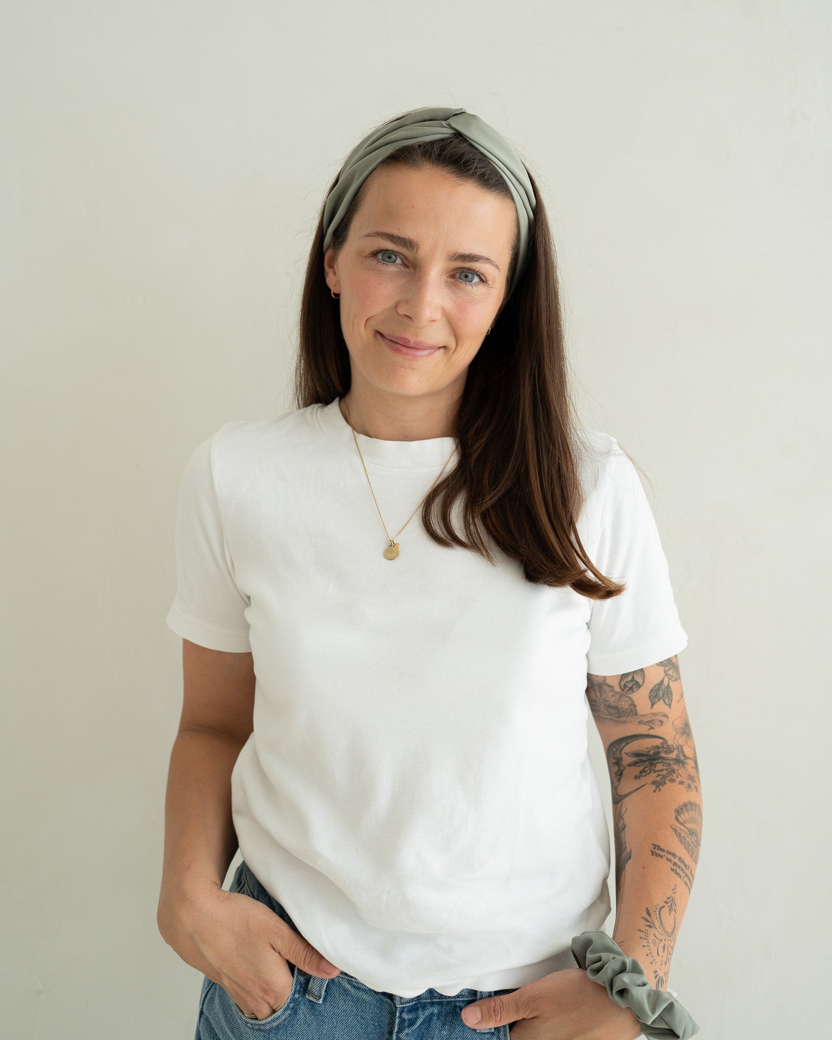 Drahthaarband Satin – Sage