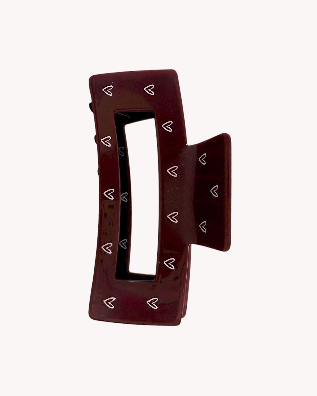 Hearts Burgundy Big – Haarklammer