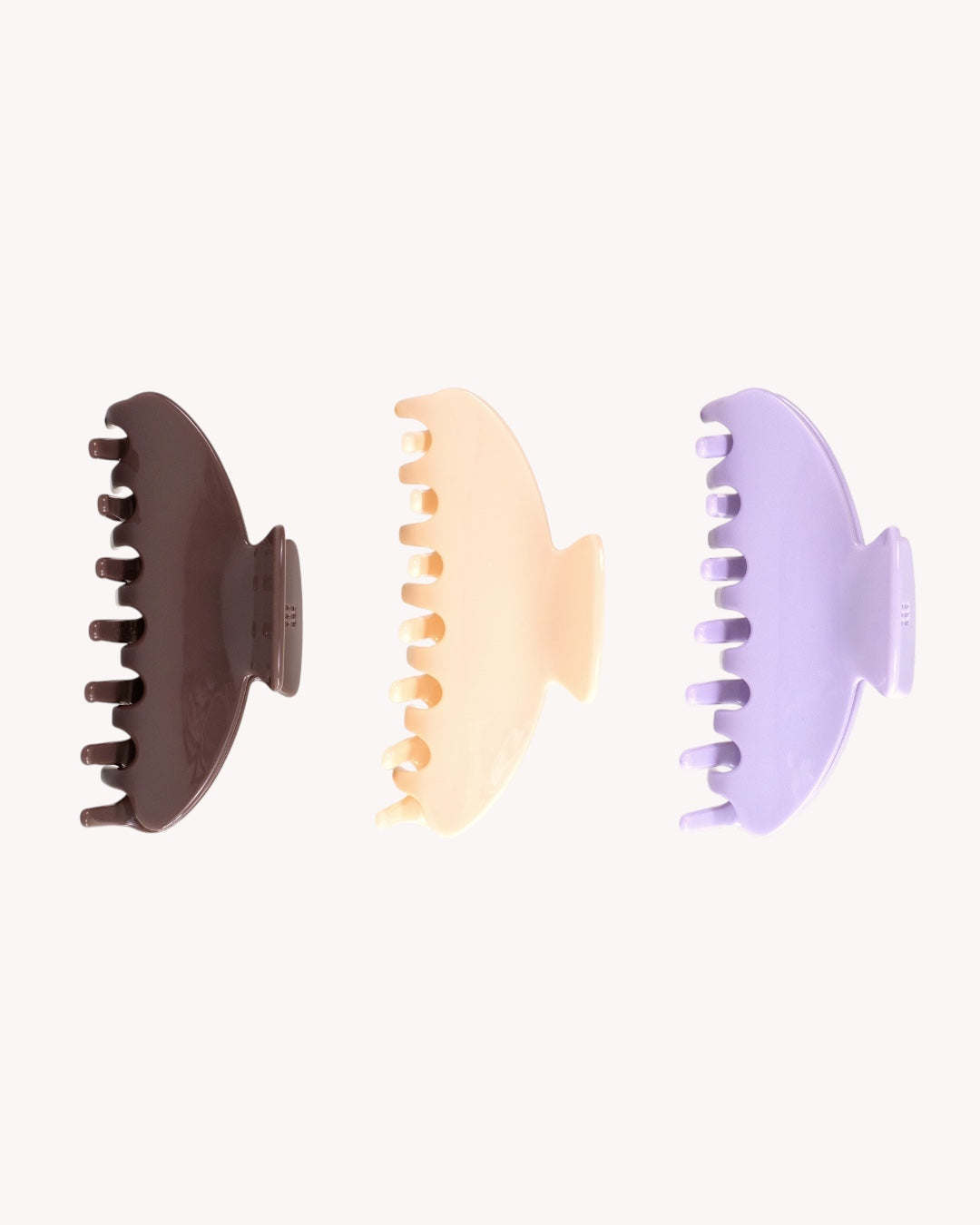 Haarklammer-Set – Mocha, Buttermilk & Lavender