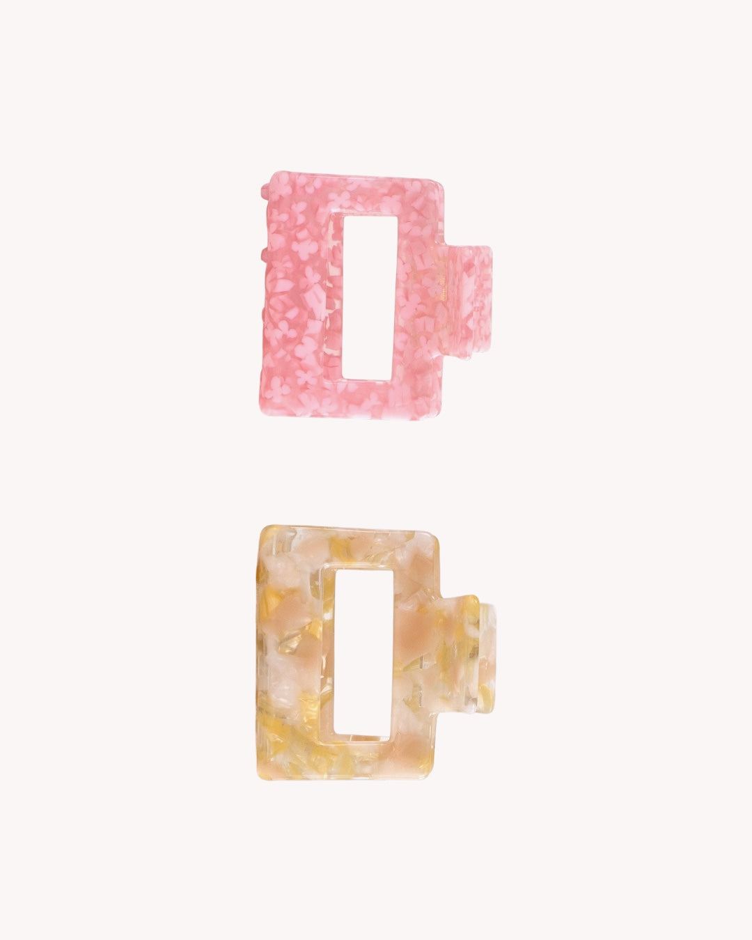 Haarklammer-Set – Sunflower & Pink Flakes