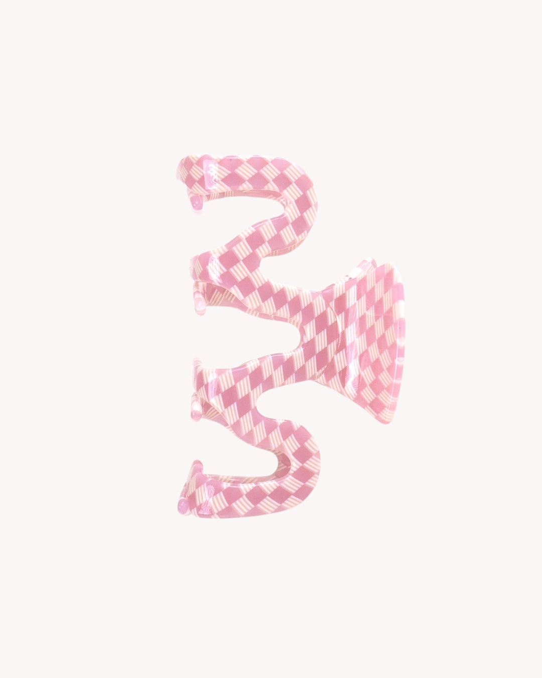 Pink Checkered – Haarklammer