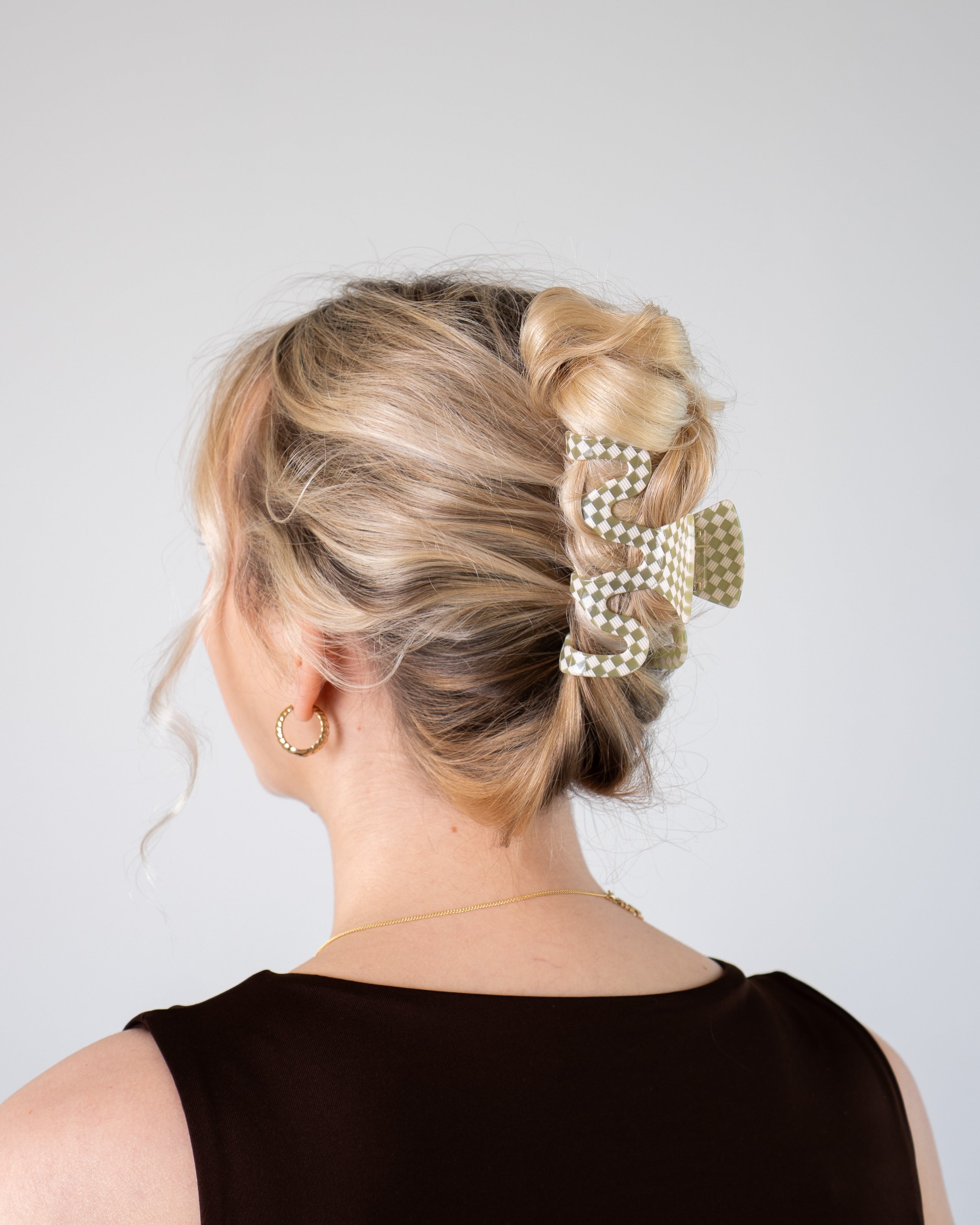 Green Checkered – Haarklammer