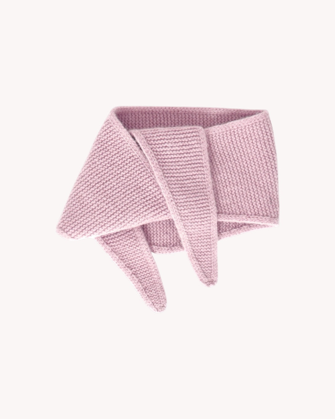 frontansicht eines mini schals in rosa