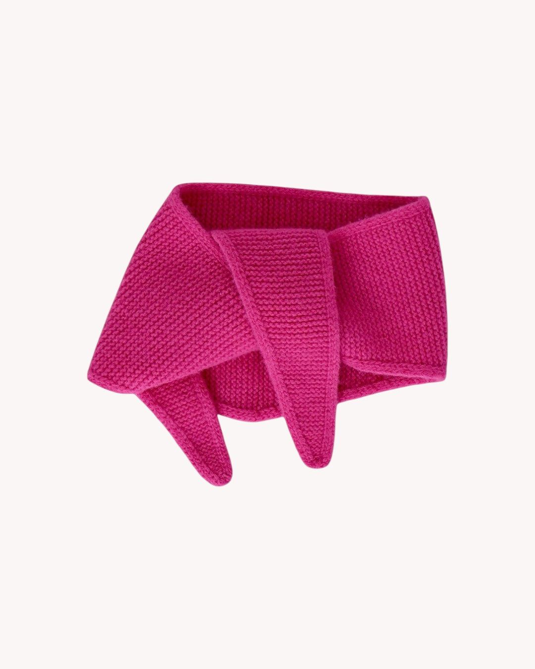 frontansicht eines mini schals in pink