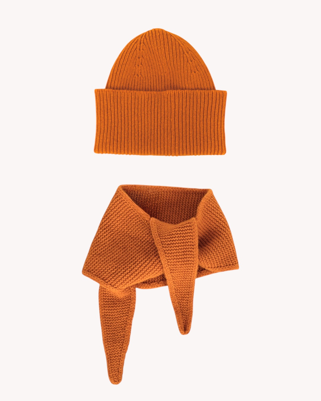 Set aus Beanie und Mini Scarf – Pumpkin