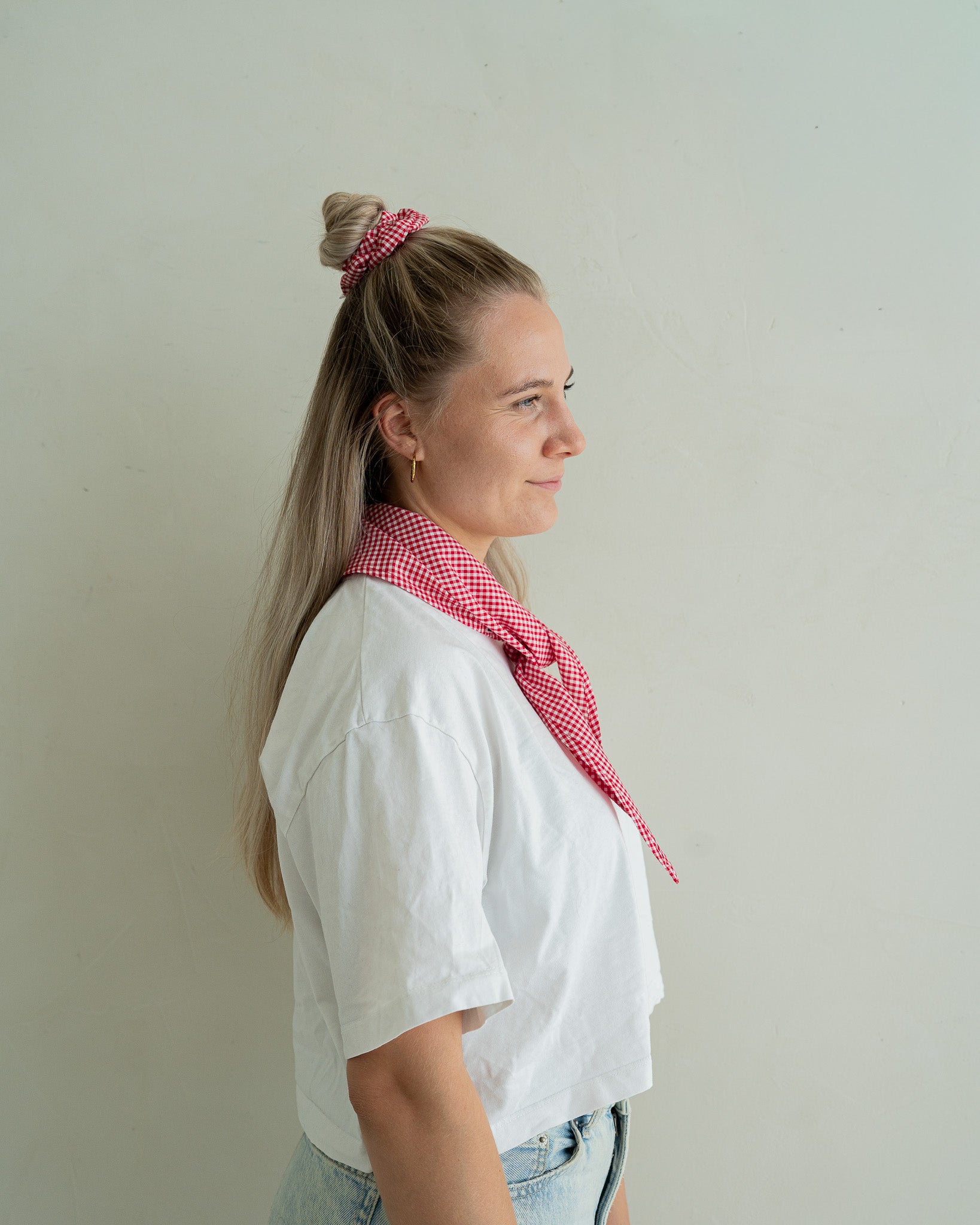 Scrunchie Checkered – Berry
