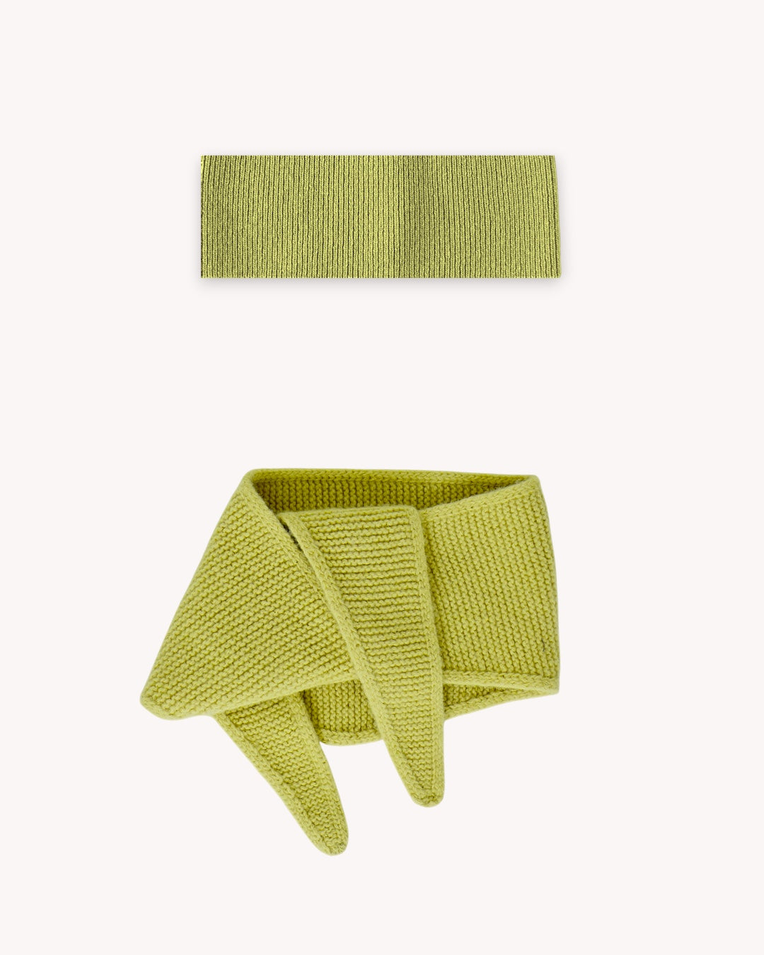 Set aus Stirnband und Mini Scarf – Moss Green