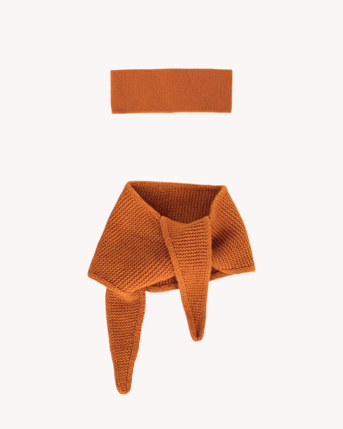 Set aus Stirnband und Mini Scarf – Pumpkin