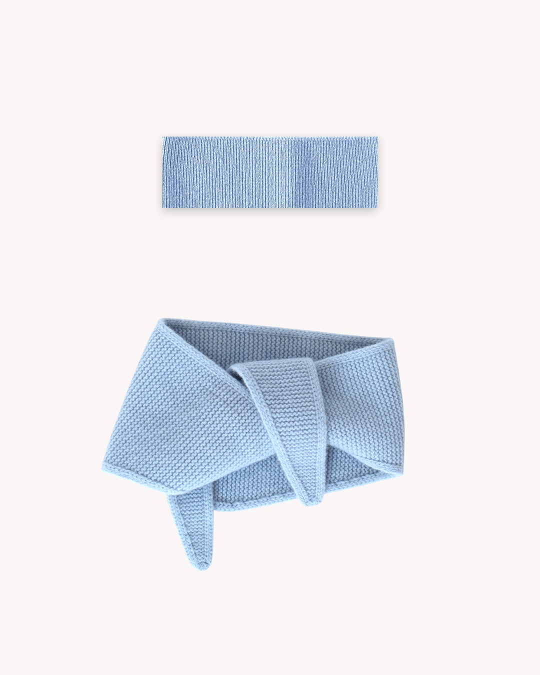 Set aus Stirnband und Mini Scarf – Sky Blue