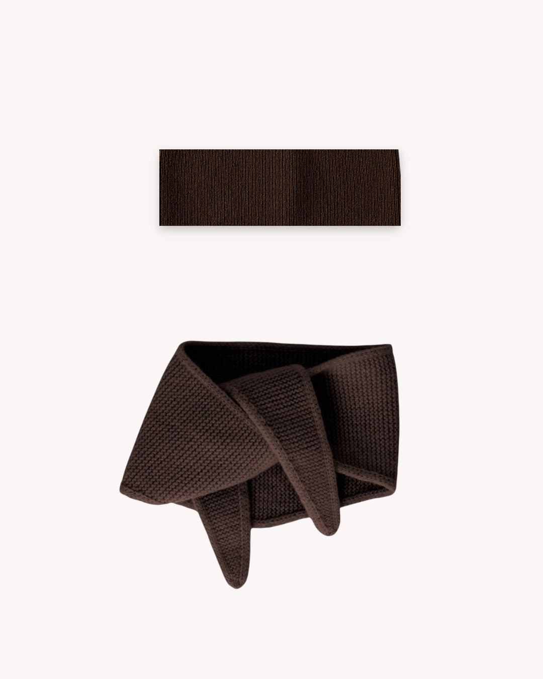 Set aus Stirnband und Mini Scarf – Mocha